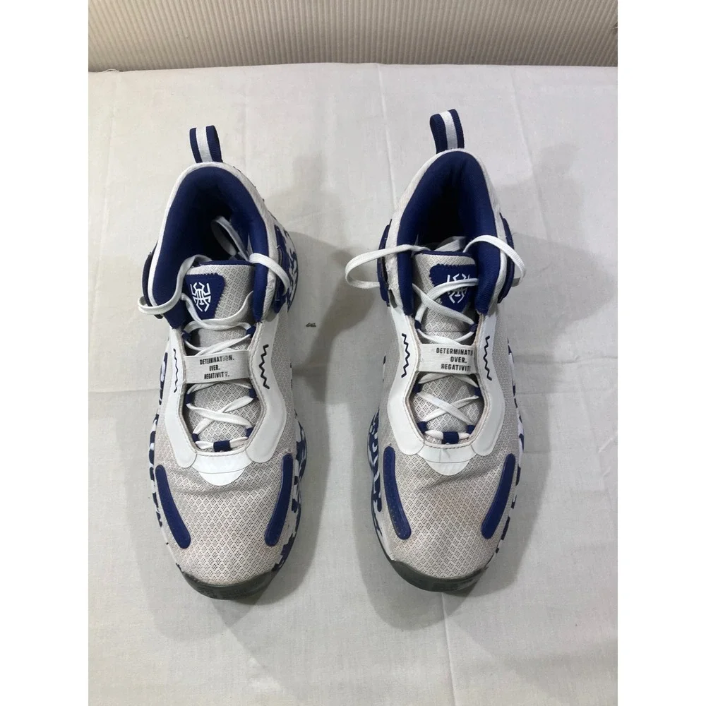 Adidas Hoops‎ Mens BB Shoes White Blue Camo F21/S22-TN21/066D.1-3 Size 13